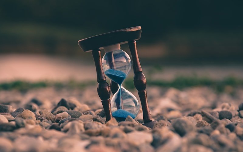 Countdown timer and laptop representing website build time
