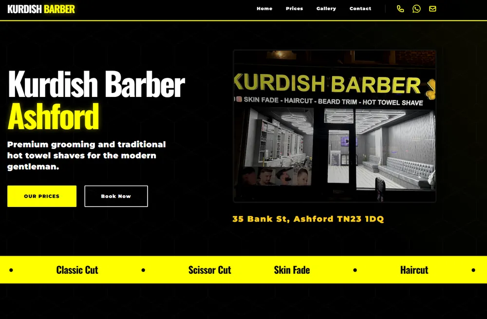 Barbershop website