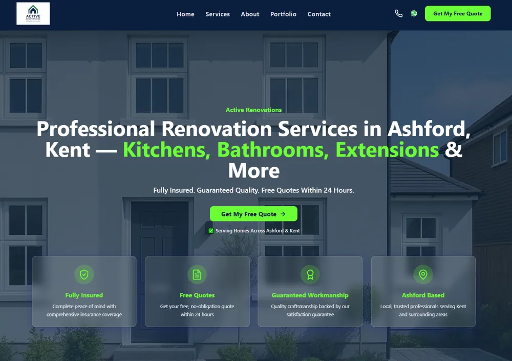 Home renovation website
